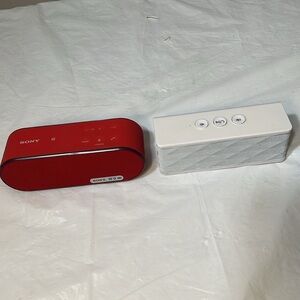 SONY Speaker BOTH SRSX2 Ultra-Portable NFC Bluetooth Wireless Red white